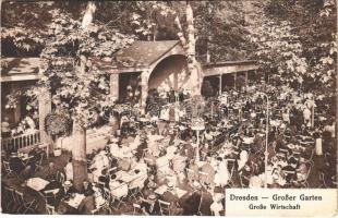 Dresden, Großer Garten, Große Wirtschaft / inn, restaurant, garden (EK)