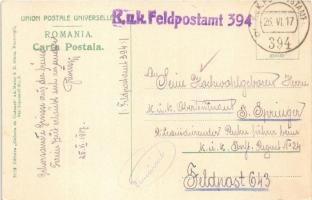 1917 Pitesti, Parcul Trivalea / park + "K.u.k. Feldpostamt 394"