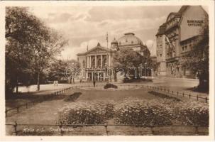 Halle an der Saale, Stadttheater, Bankhaus G. H. Fischer / theatre, bank