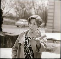 1970 Darvas Lili (1902-1974) színésznő portré sorozata, 18 db vintage NEGATÍV Kotnyek Antal (1921-19...