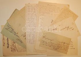 1837-1891 12 db vegyes régi gazdasági irat