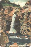 1909 Colorado and Southern Ry, rainbow falls, Ute Pass (wet damage)