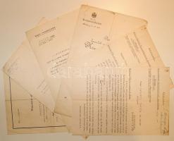 1914-1951 6 db vegyes csendőrségi és katonai kinevezési irat