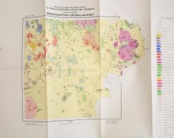 1966 Abaújszántó. Magyar Állami Földtani Intézet. A Tokaji hegység földtani térképe, 25000-es soroza...