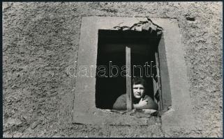 cca 1978 Koska György: Sivárság, feliratozott vintage fotóművészeti alkotás, 15x24 cm