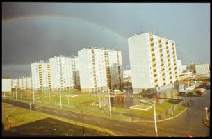 1978 Kecskeméti városképek, 38 db vintage DIAPOZITÍV felvétel Vincze János (1922-1999) kecskeméti fo...