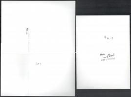 cca 1988 Feri Lukas (?-?) Londonban letelepedett, magyar fotográfus hagyatékából 8 db vintage fotó; ...