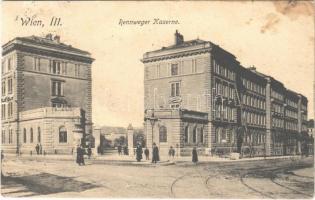 1915 Wien, Vienna, Bécs; Rennweger Kaserne / K.u.K. military barracks (EB)