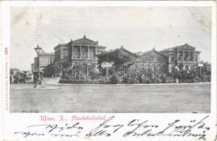 1899 Wien, Vienna, Bécs; Staatsbahnhof / railway station (EB)