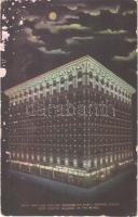 1911 Denver (Colorado), gas and electric building at night, best lighted building in the world (wet damge)