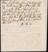 1865 Viaszpecsétes kézzel írott levél, 5 kr okmánybélyeggel, "Galantha" pecséttel