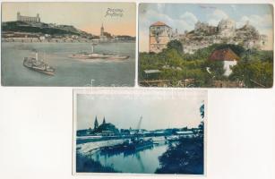 6 db RÉGI felvidéki város képeslap / 6 pre-1945 Upper Hungarian (Slovakian) town-view postcards