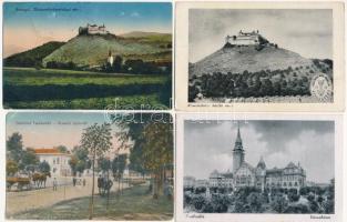 11 db RÉGI történelmi magyar város képeslap vegyes minőségben / 11 pre-1945 town-view postcards from the Kingdom of Hungary in mixed quality