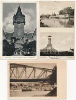 11 db RÉGI történelmi magyar város képeslap vegyes minőségben / 11 pre-1945 town-view postcards from...
