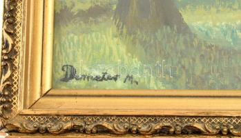 Demeter M. jelzéssel: Erdei részlet. Pasztell, papír, Üvegezett keretben. 40x30 cm