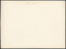 cca 1934 Kinszki Imre (1901-1945) budapesti fotóművész hagyatékából jelzés nélküli vintage fotó (Ját...