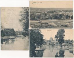 Lajtabruck, Bruck an der Leitha; - 3 db régi képeslap / 3 pre-1945 postcards