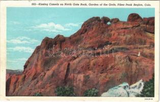 Pikes Peak region, Colorado, Kissing Camels on North Gate Rock, garden of the gods (wet damage)