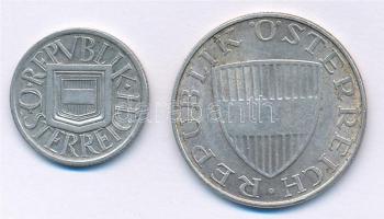 Ausztria 1926. 1/2Sch Ag + 1972. 10Sch Ag T:2 Austria 1926. 1/2 Schilling Ag + 1972. 10 Schilling Ag...