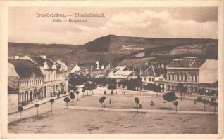 Erzsébetváros, Dumbraveni;  Fő tér. Lloydl T. kiadása / main square (EK)