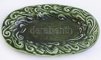 Angol halas kerámia kínáló, mázas, hibátlan, h: 19,5 cm és 17,5 cm