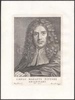 Itáliai mesterek, 5 db metszet: Franceschini, Dolci, Preti, Mola, Maratti)