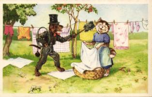 Dog, cat, chimneyswap