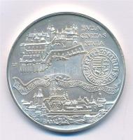 1990. 500Ft Ag "Mátyás király - Buda" dísztokban T:BU Adamo EM114