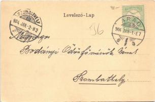 1904 Arad, Andrássy tér, Steigerwald A., Reinhart Fülöp bútorgyára, üzletek / square, furniture stor...