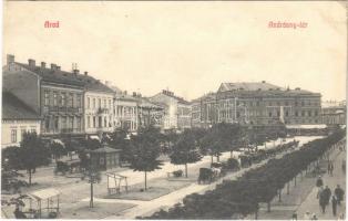 1909 Arad, Andrássy tér, Verbos A. és Fiai bútorgyára, múzeum / square, furniture store, museum (EK)