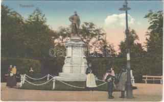 Temesvár, Timisoara; Scudier Antal szobra / monument, statue (fl)