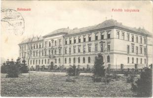 1912 Kolozsvár, Cluj; Felsőbb leányiskola. Fabritius Erik és Társa kiadása / girls school (EK)