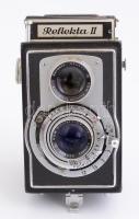 cca 1950 Welta Reflekta II kétobjektíves tükörreflexes fényképezőgép ROW Pololyt f75/3,5 objektívvel...