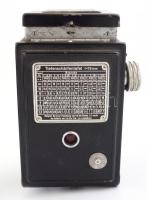 cca 1950 Welta Reflekta II kétobjektíves tükörreflexes fényképezőgép ROW Pololyt f75/3,5 objektívvel...