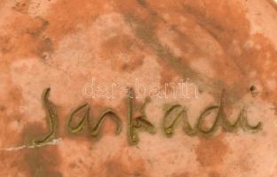 Sarkadi kerámia váza, jelzett, hibátlan, m: 25 cm