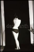 Különböző időpontokban szervezett aktfotózások felvételei, 20 db vintage NEGATÍV, 24x36 mm