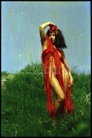 cca 1972 Az érdeklődés felkeltése, 23 db vintage NEGATÍV ismeretlen aktfotós archívumából, 24x36 mm