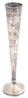 Ezüst (Ag) váza, jelzett, m: 30 cm, 196 gr