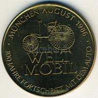 NSZK 1986. "Daimler Benz-autó" aranyozott Br T:1