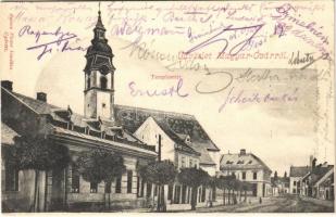 1903 Magyaróvár, Magyar-Óvár, Mosonmagyaróvár; Templom tér, Csiszár üzlete. Berecz Victor kiadása