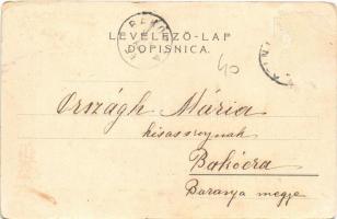 Alsómiholjác, Unter-Miholtz, Donji Miholjac; Majláth kastély. Kiadja M. Roscher / Dvorac grofa L. Ma...