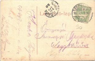 1907 Esztergom, város látképe télen. W.L. 142