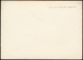 cca 1933 Kinszki Imre (1901-1945) budapesti fotóművész hagyatékából, pecséttel jelzett vintage fotó ...