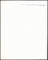 cca 1935 Kinszki Imre (1901-1945) budapesti fotóművész hagyatékából, pecséttel jelzett vintage fotó ...