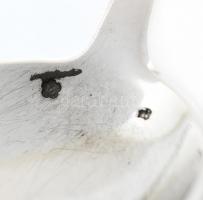 Ezüst (Ag) evőeszköz készlet.12 személyes, sok részes. komplett, díszdobozzal, üvegbetétes fűszertar...