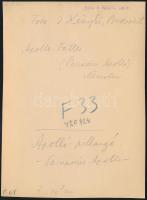 cca 1932 Kinszki Imre (1901-1945) budapesti fotóművész hagyatékából, pecséttel és aláírással jelzett...