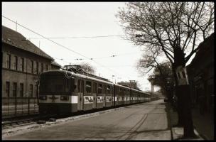 1993 Csepeli HÉV vonal bejárása, 26 db vintage NEGATÍV, 24x36 mm
