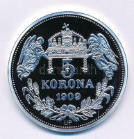 DN "Királyi koronák - II. Ulászló / 5 korona 1909" Ag emlékérem tanúsítvánnyal (20g/0.999/...