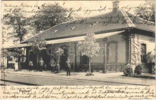 1906 Palics, Palic; pályaudvar, vasútállomás / railway station (EK)