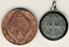 2klf vallásos emlékérem "Szt. Benedek" Br T:1